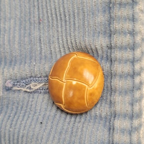 Vintage LEVIS Corduroy Coat Jacket Womens 2XS/XS 15x26 Blue - Picture 14 of 14